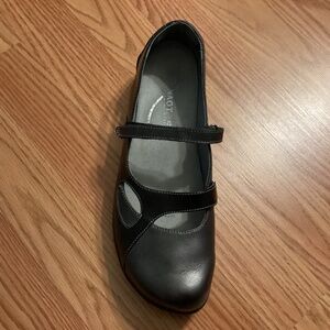 NAOT Black and Silver Mary Janes Size 42